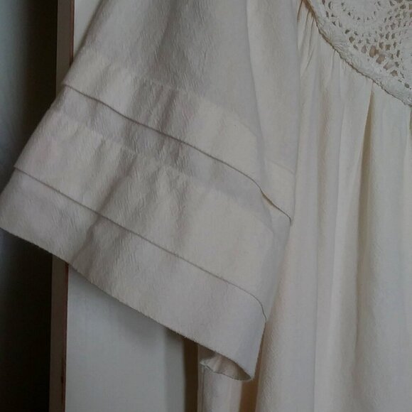 ✨ & Other Stories Paris Atelier Mini Dress ✨ Size 10 | Muslin Natural Crochet - Picture 7 of 11